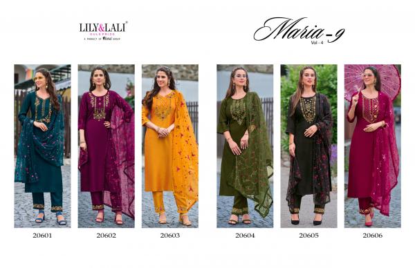 Lily And Lali Maria 9 Vol 4 Kurti Bottom With Dupatta